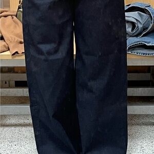 Levi's Dark Blue Denim Super Wide Leg Jeans